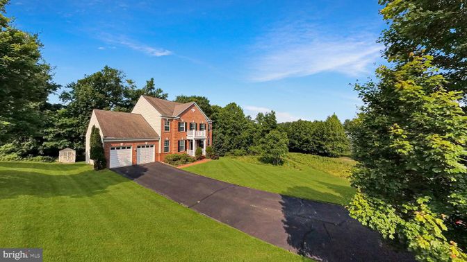 Attached, Backyard, Exterior, Facade, Brick Facade, French Provincial