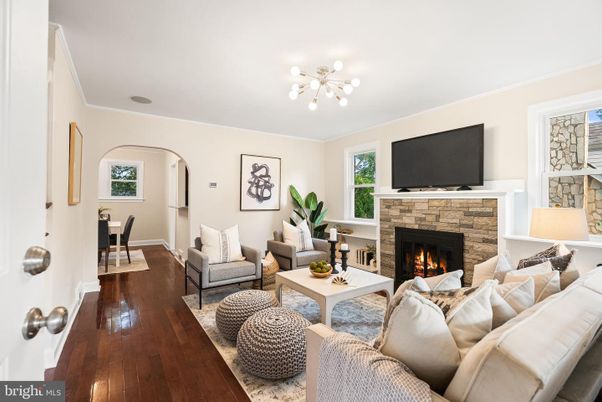 Dining room, Fireplace, Interior, Living room, Wood Texture Flooring