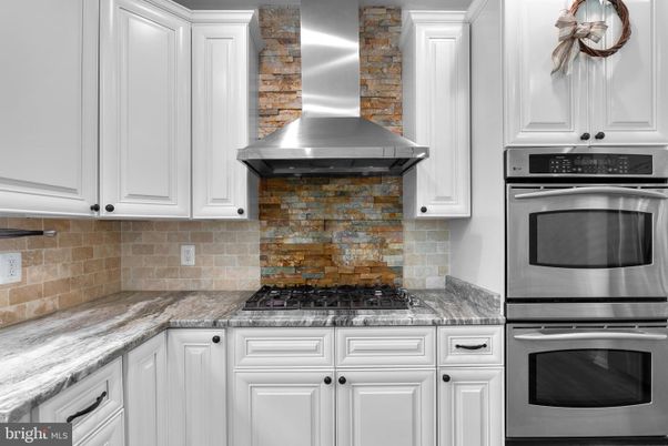 Interior, Kitchen, Stainless Steel Appliances, Stone Walls