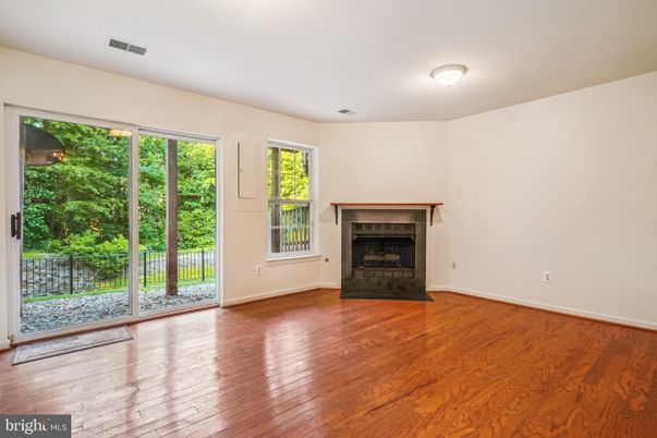 Empty room, Fireplace, Interior, Wood Texture Flooring