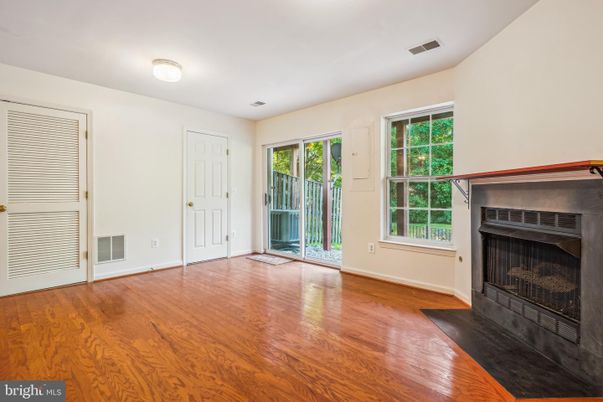 Empty room, Fireplace, Interior, Wood Texture Flooring