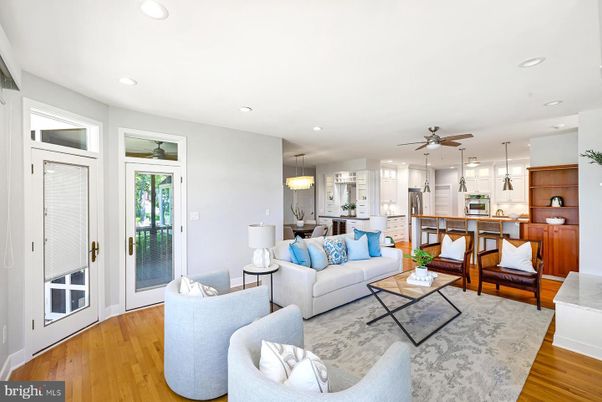 Dining room, Interior, Kitchen, Living room, Pendant Lights, Recessed Lighting, Wood Texture Flooring