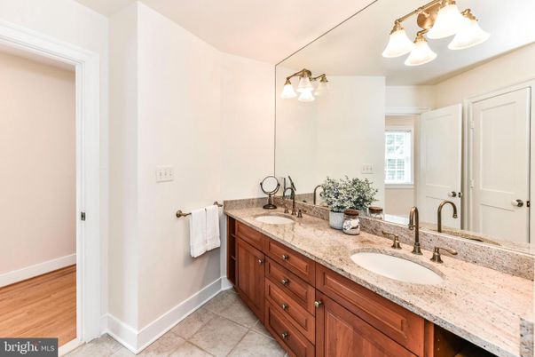 Bathroom, Dual Sink Vanities, Interior, Wood Texture Flooring