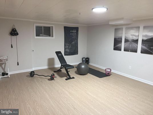 Fitness Equipment, Interior, Wood Texture Flooring