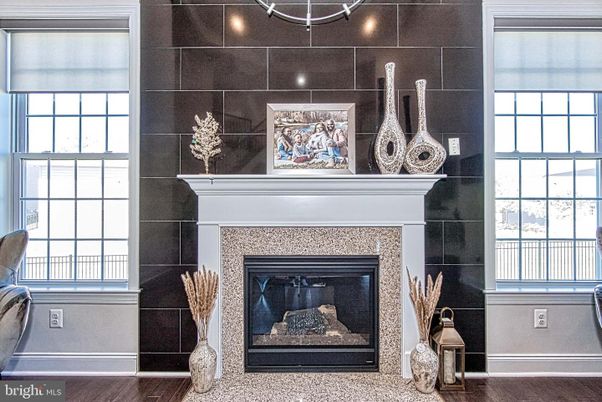 Fireplace, Interior, Wood Texture Flooring
