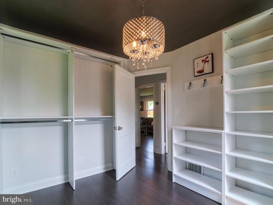 Chandelier, Interior, Walk-in Closets, Wood Texture Flooring