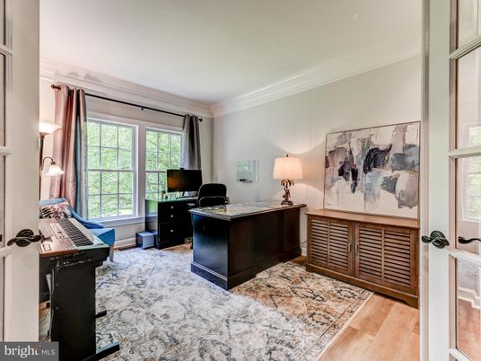 Home Office, Interior, Wood Texture Flooring