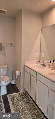 Bathroom, Dual Sink Vanities, Interior, Wood Texture Flooring