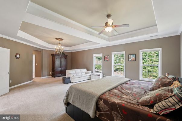 Bedroom, Chandelier, Interior