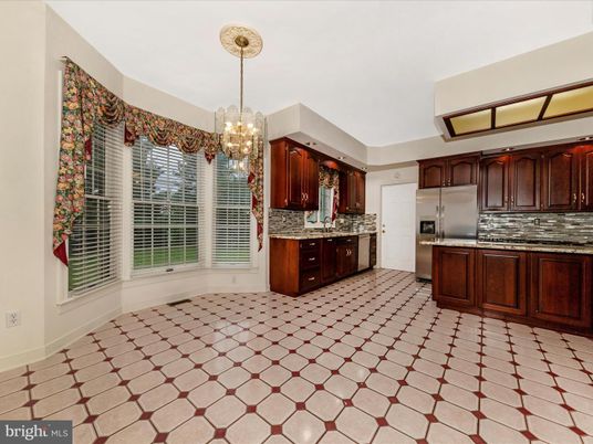 Chandelier, Interior, Kitchen, Stainless Steel Appliances