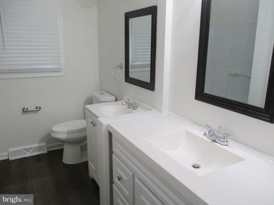 Bathroom, Dual Sink Vanities, Interior, Wood Texture Flooring