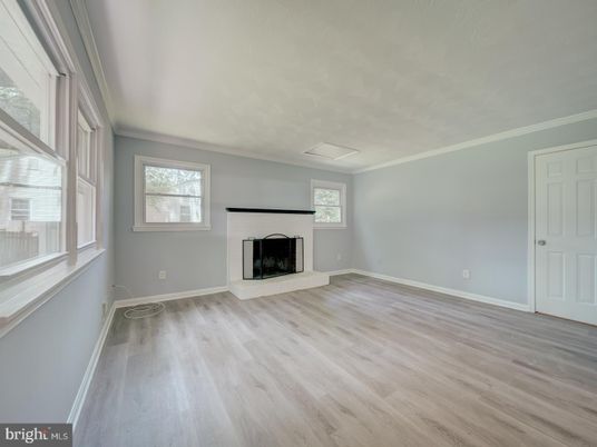 Empty room, Fireplace, Interior, Wood Texture Flooring