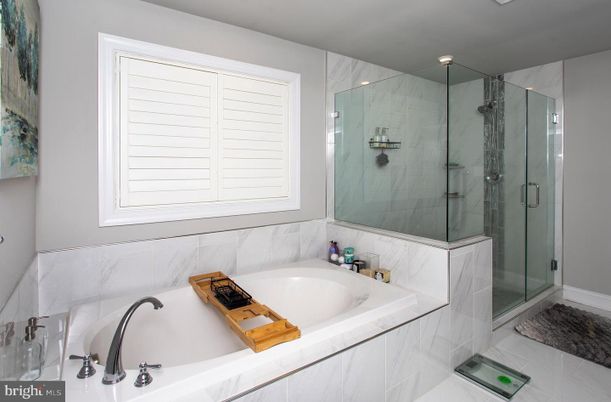 Bathroom, Glass Shower, Interior, Marble Walls