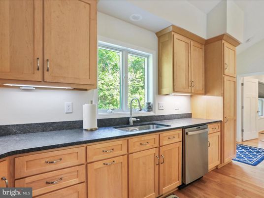 Interior, Kitchen, Wood Texture Flooring