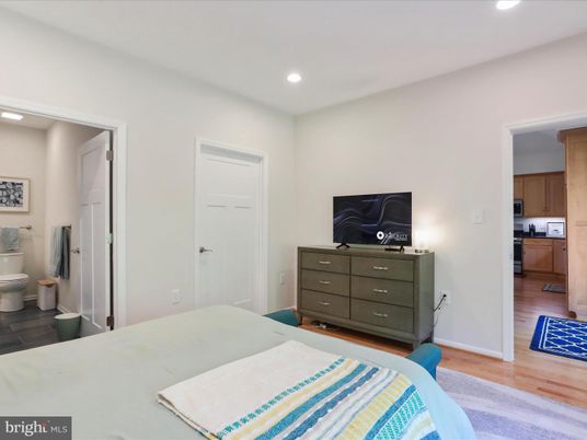Bathroom, Bedroom, Interior, Recessed Lighting, Wood Texture Flooring