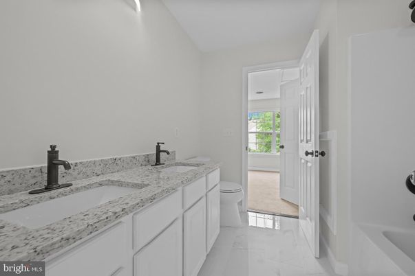 Bathroom, Dual Sink Vanities, Interior, Marble