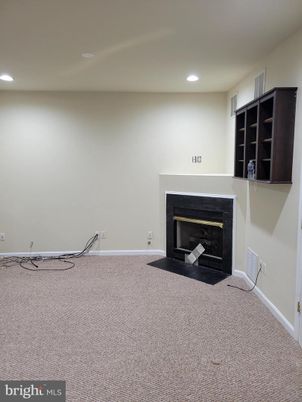 Empty room, Fireplace, Interior, Recessed Lighting