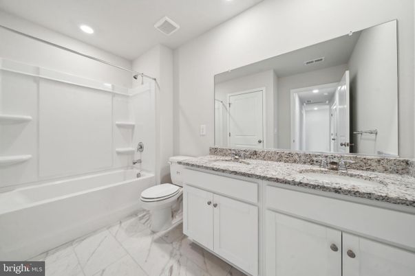 Bathroom, Interior, Marble, Recessed Lighting