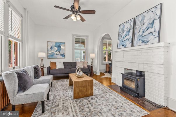 Fireplace, Interior, Living room, Stone Walls, Wood Texture Flooring