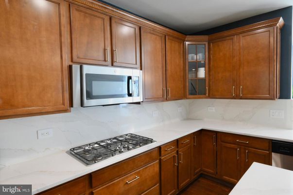 Interior, Kitchen, Marble Walls, Wood Texture Flooring
