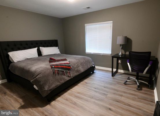 Bedroom, Interior, Wood Texture Flooring