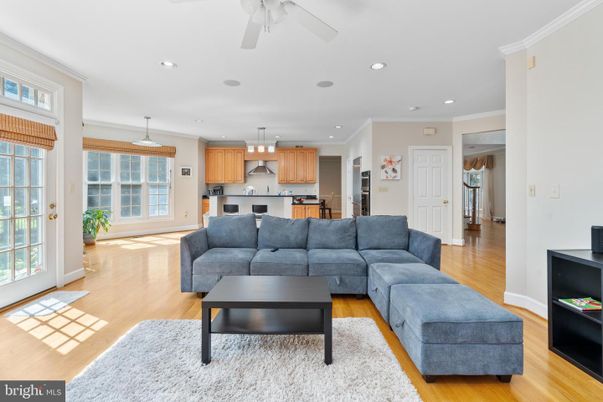 Interior, Kitchen, Living room, Pendant Lights, Recessed Lighting, Stainless Steel Appliances, Wood Texture Flooring