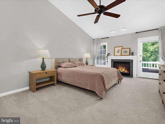 Bedroom, Fireplace, Interior, Recessed Lighting