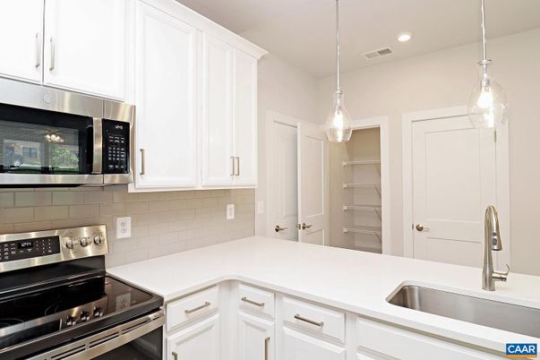 Interior, Kitchen, Pendant Lights, Recessed Lighting, Stainless Steel Appliances