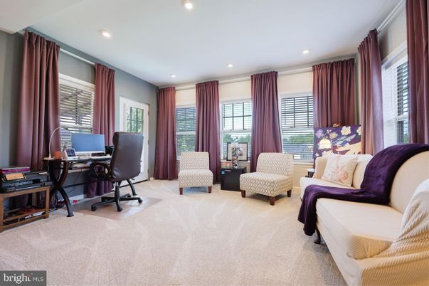 Home Office, Interior, Recessed Lighting