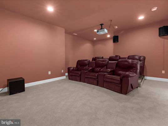 Home Theatre Room, Interior, Recessed Lighting, Theatre Room
