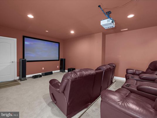 Home Theatre Room, Interior, Projection Screen, Recessed Lighting, Theatre Room