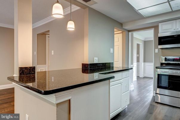 Interior, Kitchen, Pendant Lights, Stainless Steel Appliances, Wood Texture Flooring