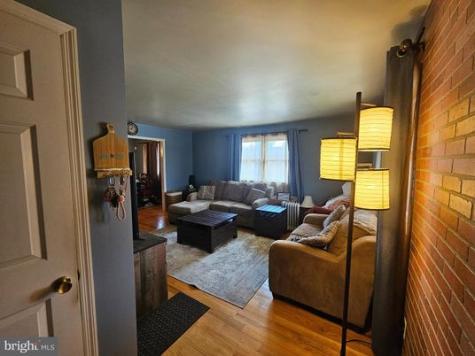 Interior, Living room, Stone Walls, Wood Texture Flooring