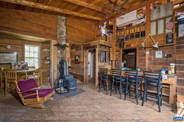 Dining room, Fireplace, Interior, Wooden Beams, Wooden Ceilings, Wooden Walls