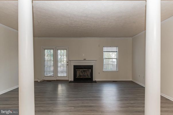 Empty room, Fireplace, Interior, Wood Texture Flooring