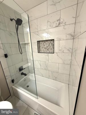 Bathroom, Glass Shower, Interior, Marble Walls
