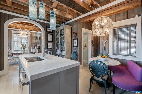 Interior, Kitchen, Pendant Lights, Wooden Beams, Wooden Ceilings, Wood Texture Flooring