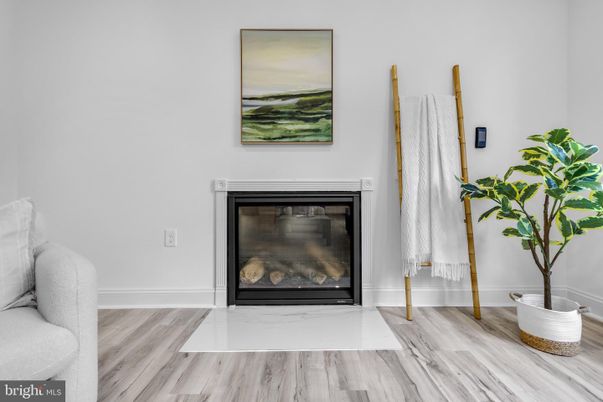 Fireplace, Interior, Wood Texture Flooring