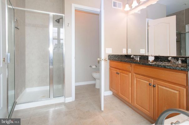 Bathroom, Dual Sink Vanities, Glass Shower, Interior