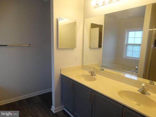 Bathroom, Dual Sink Vanities, Interior, Wood Texture Flooring