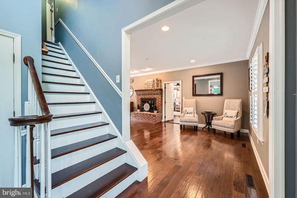 Fireplace, Interior, Recessed Lighting, Wood Texture Flooring