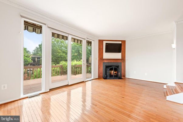 Empty room, Fireplace, Interior, Wood Texture Flooring