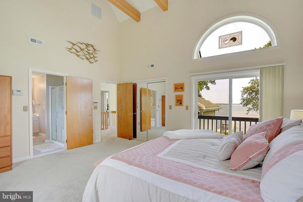 Bedroom, Interior, Wooden Beams