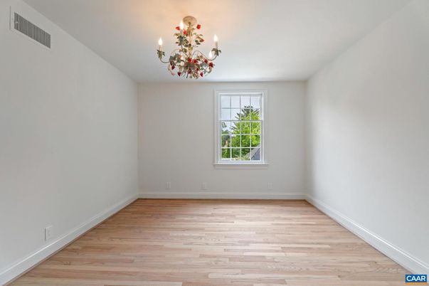 Chandelier, Empty room, Interior, Wood Texture Flooring