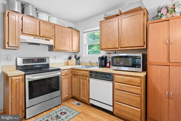 Interior, Kitchen, Wood Texture Flooring