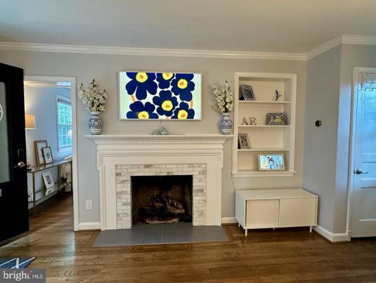 Fireplace, Interior, Wood Texture Flooring
