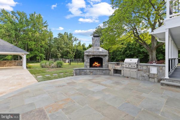 Backyard, Exterior, Fireplace