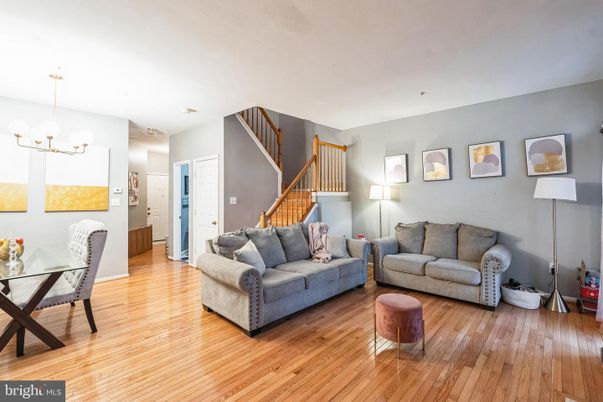 Dining room, Interior, Living room, Pendant Lights, Wood Texture Flooring