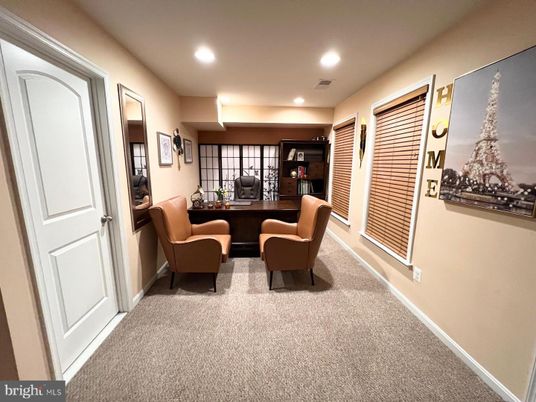 Home Office, Interior, Recessed Lighting