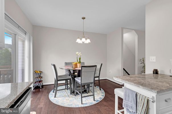 Chandelier, Dining room, Interior, Pendant Lights, Wood Texture Flooring